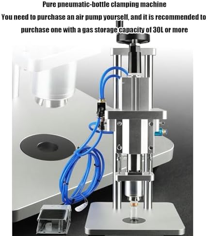 Macchina crimpatrice per fiale, sigillatrice semiautomatica con interruttore a pedale e altezza regolabile, per uso industriale e domestico - 5