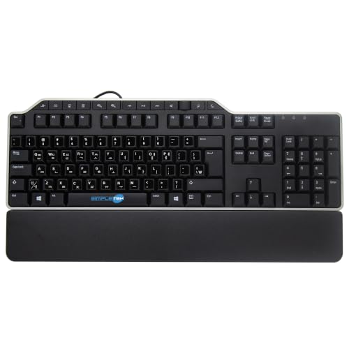 Clavier multimédia USB disposition QWERTY KR coréen Simpletek KB522 PC