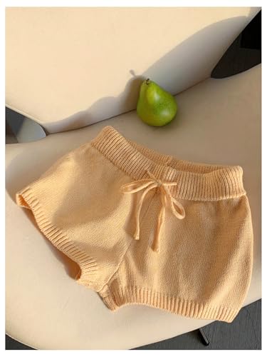 Image of MakeMeChic Women's Mini Micro Shorts Y2k Booty Shorts Sleep Pajama Bottoms