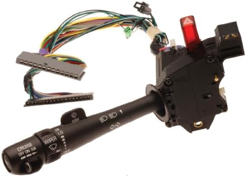 GM Genuine Parts D6254C Turn Signal, Headlight Dimmer, Windshield Wiper and Washer Switch with Lever