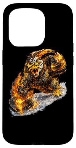 Funny Hockey Duck Game Day Vintage Shirt Fans �X�}�z�P�[�X iPhone 15 Pro �p