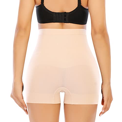 Image of Werena Seamless Slip Shorts for Women Under Dress Shaping Boyshorts Panties Tummy Control Shapewear