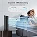 VCK 13'' Tower Fan for Bedroom,27ft/s Velocity Quiet Floor Fan,90° Bladeless Fan for Indoors with 3 Speeds,3 Modes,Oscillating Fans for Indoors,Portable Desk Table Fans for Room, Home,Office