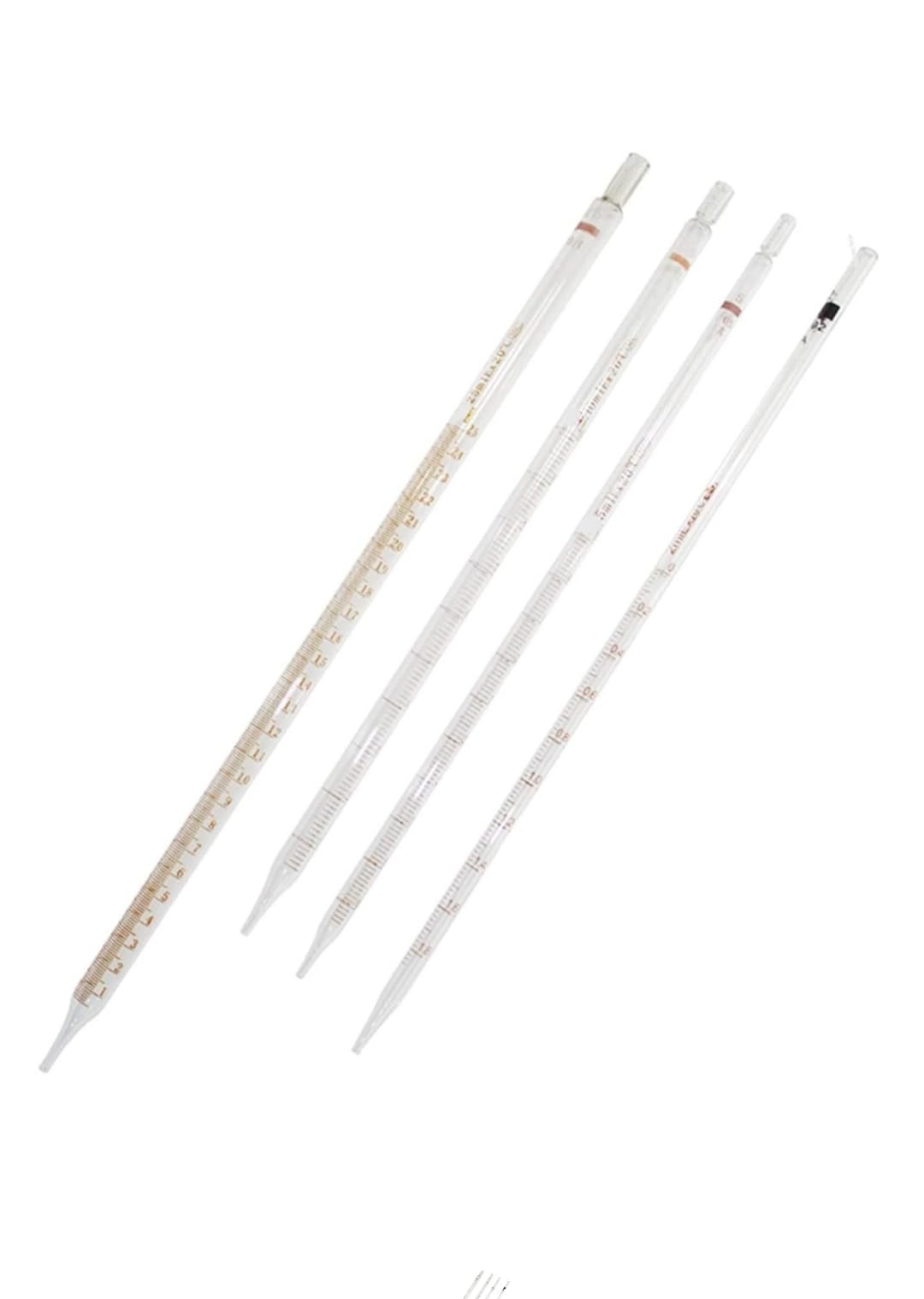TEJAS Borosilicate Glass Graduated Pipette-1ml,2ml,5ml,10ml with rubber bulb/Glass Graduated Dropper Pipette for Schools,Colleges,Students Transfer for Liquid,oil,chemical (PACK OF 4 PIECES) (B0CJ7RVDW4) Amazon Price History, Amazon Price Tracker
