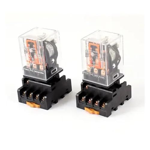 Relé 3PDT 24V con conector de riel DIN triple circuito para control eléctrico estable
