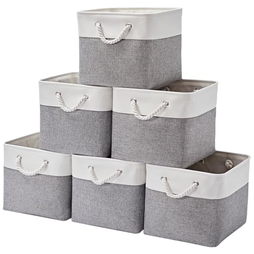 ISEMINGLA 13×15×13 Inch Storage Cubes,6 Pack Cube Storage Bins for