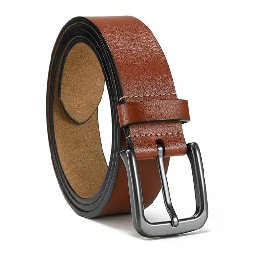 Cinto Masculino Casual Couro Legítimo Cinto com Fivela Metálica para Jeans Calças Chino- Largura 35mm