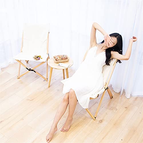 Chaise de plage pliante en bois réglable multi-positions pour extérieur