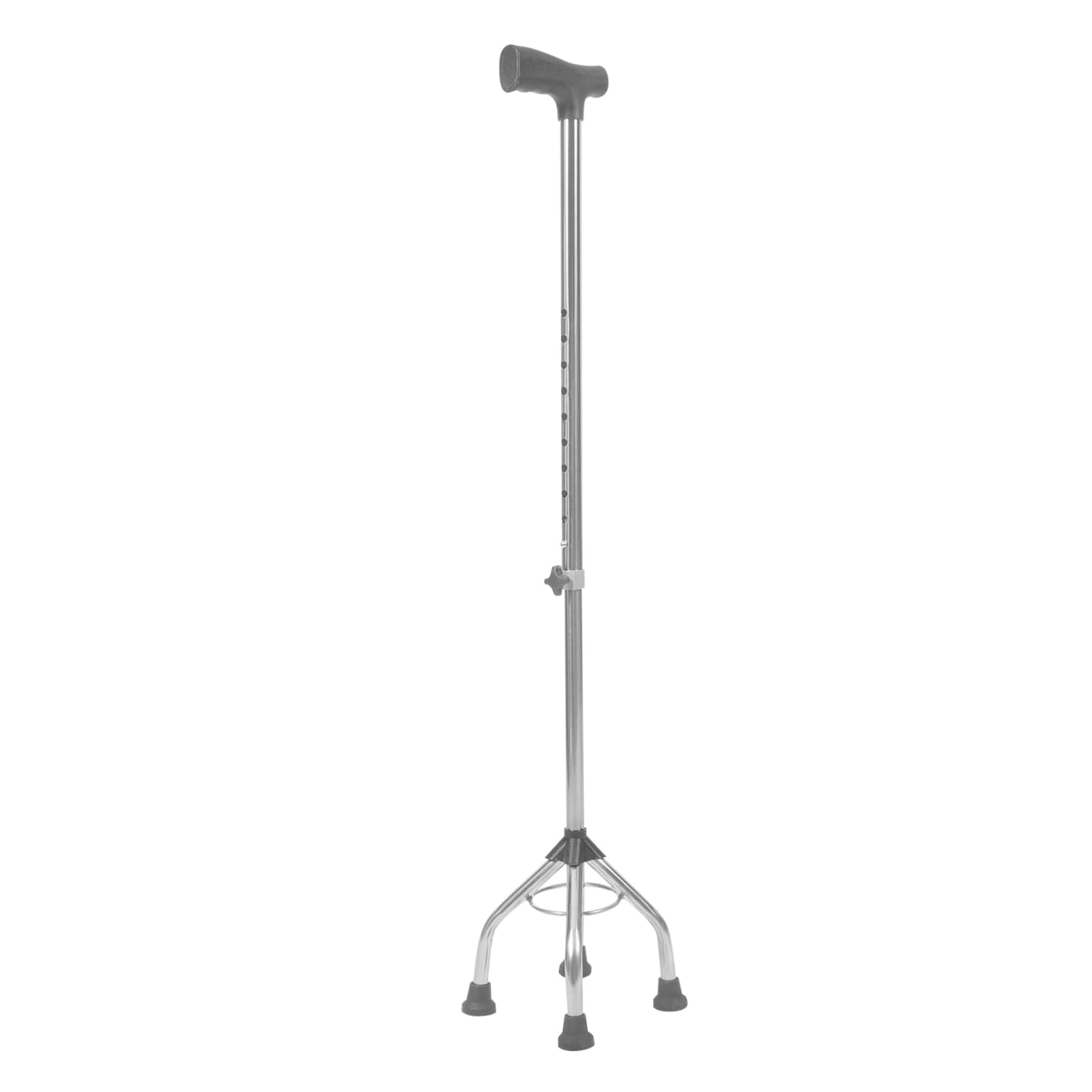 Bastone Quadripode Antiscivolo in Lega di Alluminio per Anziani | Leggero e Stabile, Design Ergonomico, Uso Outdoor e Camminata Quotidiana
