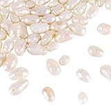 Hochglanzpolitur: glatte, gleichmäßig polierte Oberflächen auf beiden Seiten für einfaches Einfädeln und professionelle Oberflächen. Jede natürliche Süßwasser-Zuchtperle mit einer Lochgröße von 0,5 mm passt auf die meisten Perlendrähte und Werkzeuge