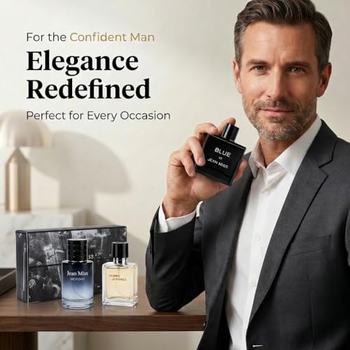 Luxury Perfume Gift Set for Man, 3x30ml, Mini Fragrance Set, Valentine Collection of Woody, Cologne, Citrus & Aromatic Fragrance, Travel Size Eau De Parfum for Husband, Boyfriend, Dating, Birthday