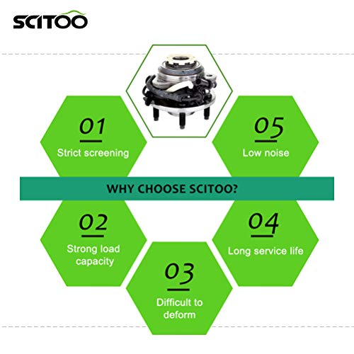 Scitoo 515027 Wheel Hub Assembly Front 1998-2000 For Ford Ranger 1998-2000 For Mazda B4000 B2500 B3000 Hub Bearing Assembly W/Abs #TOP5