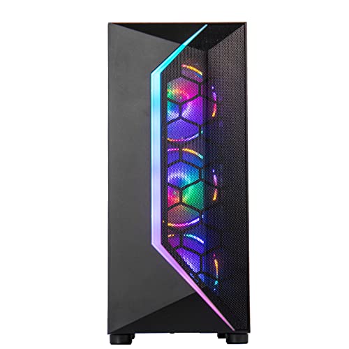 Mxz Desktop Gaming Computer Home&Office Pc R5 5600G,16Gb Ddr4 3200, 500G Nvme Ssd，6 Rgb Fans, Wifi & Win 11 Pro 64-Bit Ready(Ryzen 5 5600G) #TOP1
