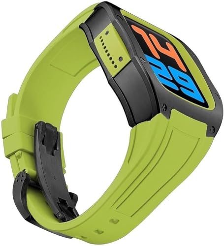 Boîtier de montre en acier 316L luxe pour Apple Watch 45mm