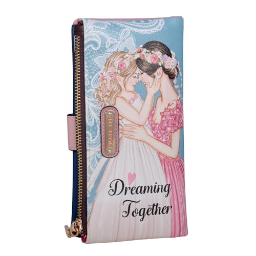 Carteras, Apparel Nicole Lee Cartera Amanda flexible estampada con cierre FW23