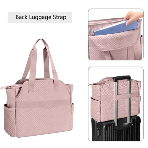 Fasrom Laptop Tote Bag for Women, 15.6 Inch Work Purse with Pockets, Professional Shoulder Bag for Office & Travel4