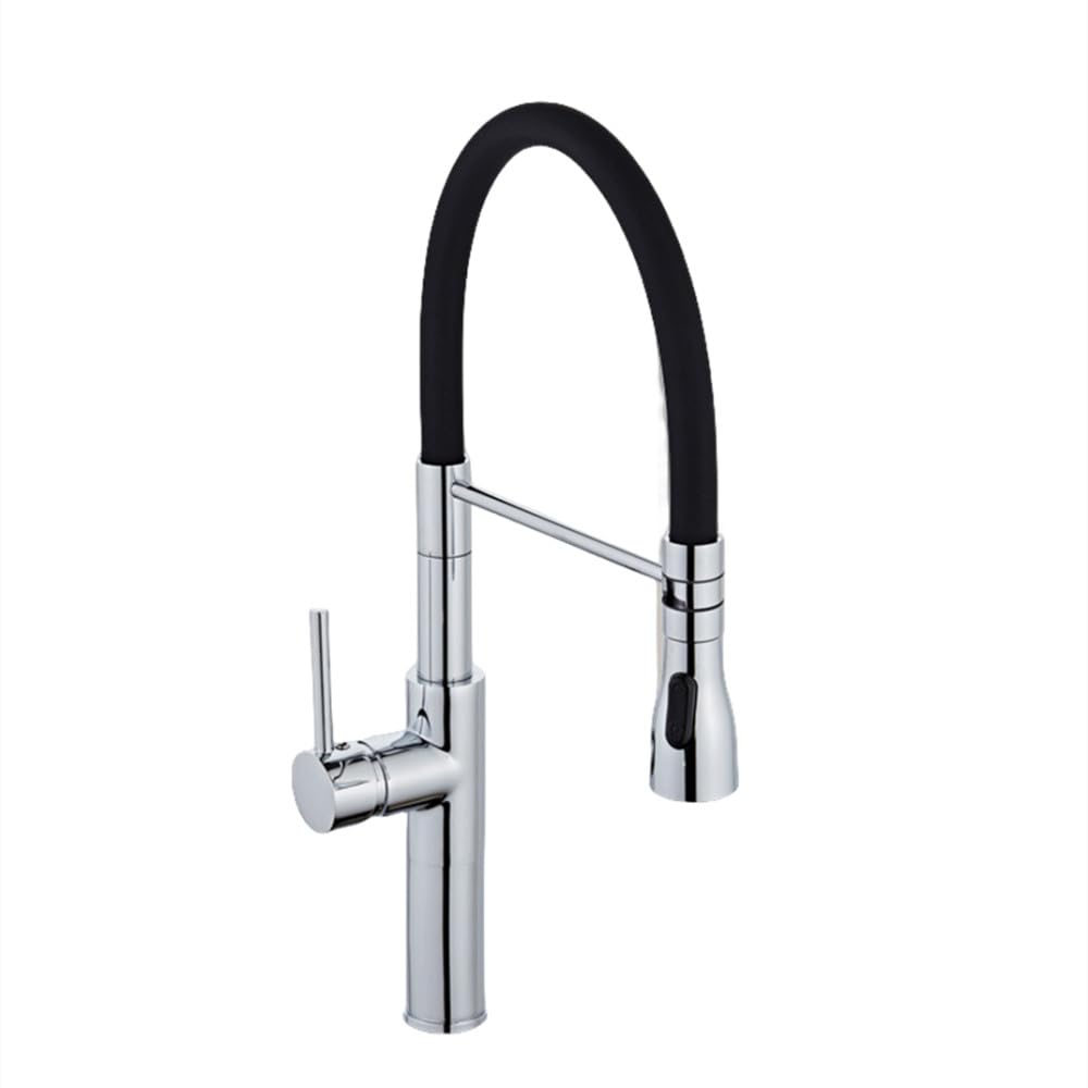 Robinet d'évier de cuisine bicolore pour laver les légumes à l'eau chaude et froide