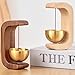 Desricy Shopkeepers Bell for Door Opening Magnetic Wood Doorbell with Brass Bell Door Chime for Entrance, Wall, Store, Wardrobe, Fridge