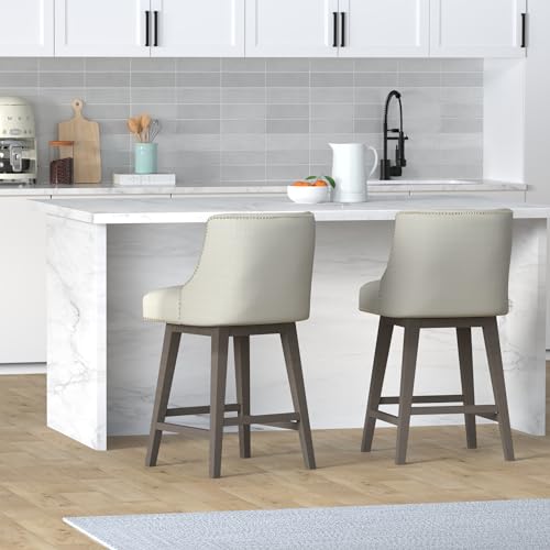 CHITA-Counter-Height-Swivel-Barstools-FSC-Certified-26-H-Seat-Height-Upholstered-Bar-Stools-Set-of-2-Performance-Fabric-in-Linen CHITA Counter Height Swivel Barstools FSC Certified 26 H Seat Height Upholstered Bar Stools Set of 2 Performance Fabric in Linen