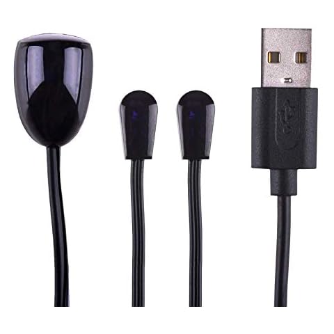 USB IR Repeater - Infrared Remote Control Extender Repeater with 1 Emitters, 2 Emitters, 4 Emitters (3M/ 10 FT) Cover