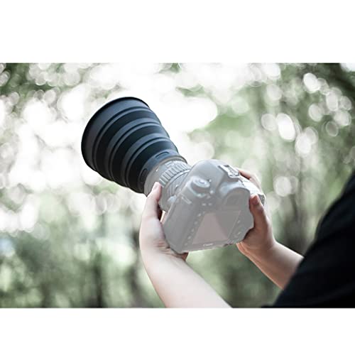 Parasol plegable universal de silicona antirreflejos para cámaras DSLR (talla S) miniatura 5