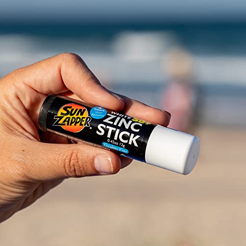 Sun Zapper Zinc Stick SPF 50+ Sunscreen (4 Pack) 0.42 oz stick - White