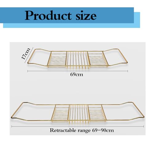 Bandeja de acero inoxidable ajustable para bañera y soporte de lectura 3