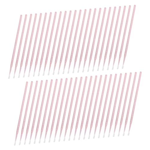 TOVINANNA Makeup Cotton Swabs Mini 200pcs Swabs Gentle Eyelash Extension Applicators Crystal Square Box Portable for Travel