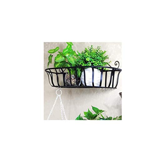 Quul Metal Wrought Iron Flower Stand Wall Hanging Flower Pot Wall Flower Stand, Wall Hanging Ornament Decoration Rack #TOP5