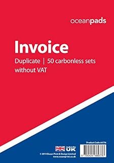 Invoice Book Duplicate Without VAT, A5 148 x 210mm, 2-Part Carbonless (69776)