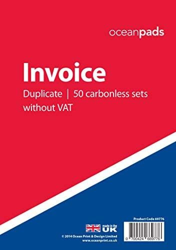 Invoice Book Duplicate Without VAT, A5 148 x 210mm, 2-Part Carbonless (69776)