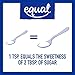 EQUAL 0 Calorie Sweetener, Powdered Aspartame and Acesulfame-K Sweetener, Zero Calorie Sugar Alternative, Erythritol Free, 1 Pound Bulk Bag (Pack of 6)