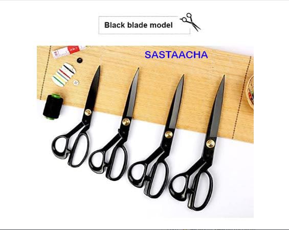 Image of Scissors For Cloth Cutting Fabric Stainless Steel Tailor Scissors (8 inch gold) (9 INCH BLACK)