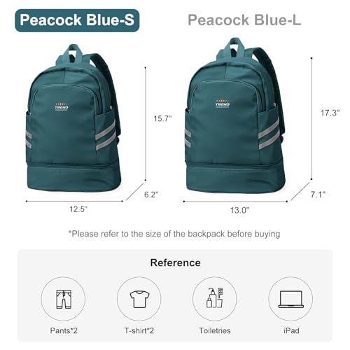 coofay Gym Backpack For Women Waterproof Backpack With Shoe Compartment Lightweight Travel Backpack Sports Backpacks Small Gym Bag