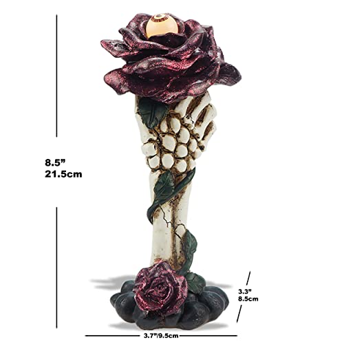 Cadeau de Saint-Valentin original squelette rose gothique lumineuse LED - 5