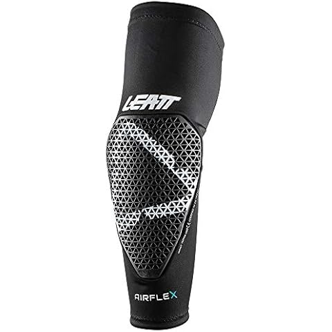 Leatt AirFlex Protectores de codo con gel 3D moldeado (Negro, L) Cover