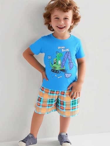 Image of AIWUHE Toddler T Shirts Cotton Summer Tshirts Boys Girls Short Sleeve Tee Tops Casual Graphic Clothes Crew Neck Shirts 2-6Y