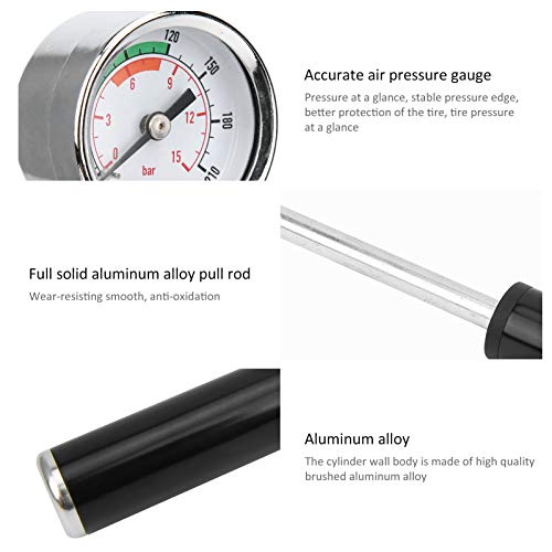 Fishawk Bomba de ar inflável, bomba de ar leve para ciclismo, mountain bike