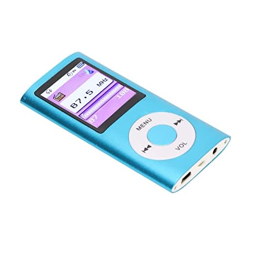 MP3-musikspelare, spelare Färgskärm Ljudböcker 1,8 tum för e-bokläsare för musikvideo, bild(blå)