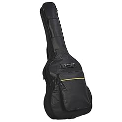 Abaobao-Housse pour Guitare 41 Pouces Sac de Guitare Etanche Matelassé en Tissu Oxford avec 2 Bretelles Ajustables et… - Les Beatles, Paul McCartney, John Lennon, RIngo Starr, George Harrison