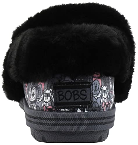 Skechers Skechers Women's Bobs Too Cozy- Snuggle Rovers Slipper Black/Grey 8.5