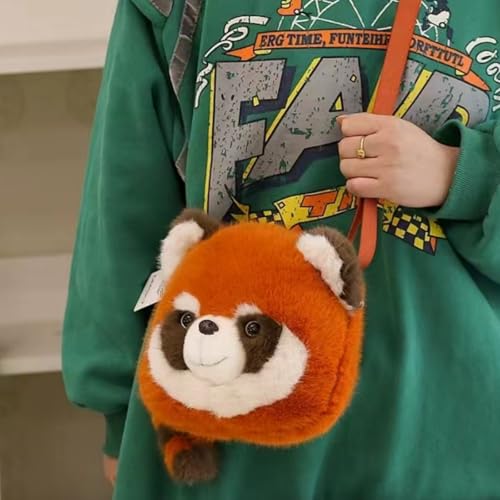 Image of Ryttir Cute Red Panda Crossbody Bag-Adorable Animal Shaped Purse with Big Eyes,Kawaii Anime Lovers Gift for Women Girls