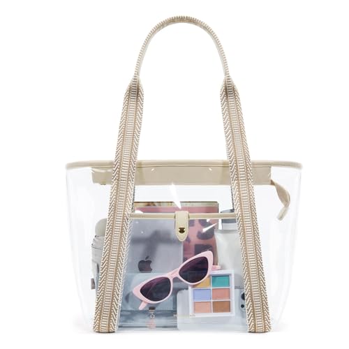 Missnine Clear Bag for Stadium Events, 12x6x12 Approved Clear Tote Bag for Women by Missnine - Used condition - US$12.57