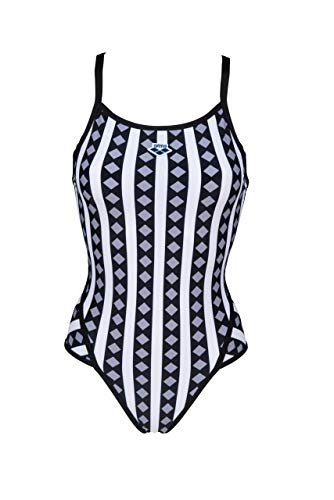 Arena Women's Mark Spitz Exclusive Super Fly Back One Piece Swimsuit, Allover Black, 32