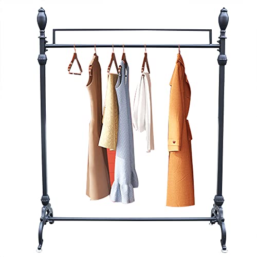 Freestanding Hanger, Simple Trending Standard Clothing Garment Rack Industrial Pipe Clothing Garment Rack Multi-Functional Single Pole Bedroom Clothing Rack #TOP7