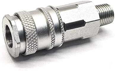 Pneumatic Air Line Quick Release Female Coupling 1/4" BSP Male Thread - Cejn 310, RECTUS 23 KA, MIL-C 4109 Interchange