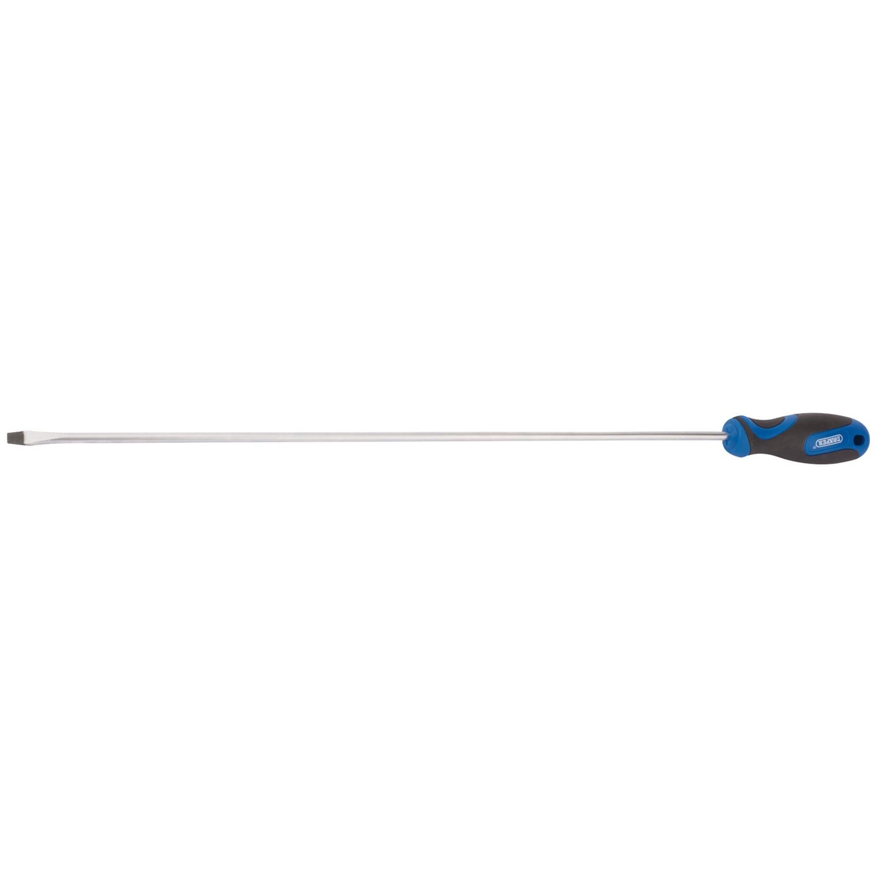 Draper 53508 Extra Long Reach Soft Grip Plain Slot Screwdriver 60 x 450mm