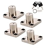 Operitacx Lot De 4 Serrures De Tiroir De Bureau Serrures De Sécurité Pour Tiroirs Pour A...
