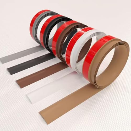 Bande de transition vinyle grise de 5m pour seuil et moquette - 3