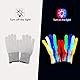DWTECH LED Halloween Maske mit LED Leuchtende Handschuhe SET,Halloween Kostüm,LED Purge Maskes Kostüm für Maskerade Cosplay beleuchtete Gesichtsmaske für Kinder Männer Frauen Halloween Festival